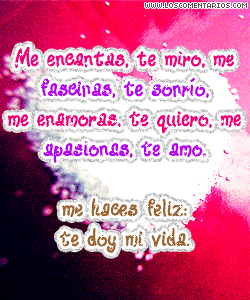 Me encantas